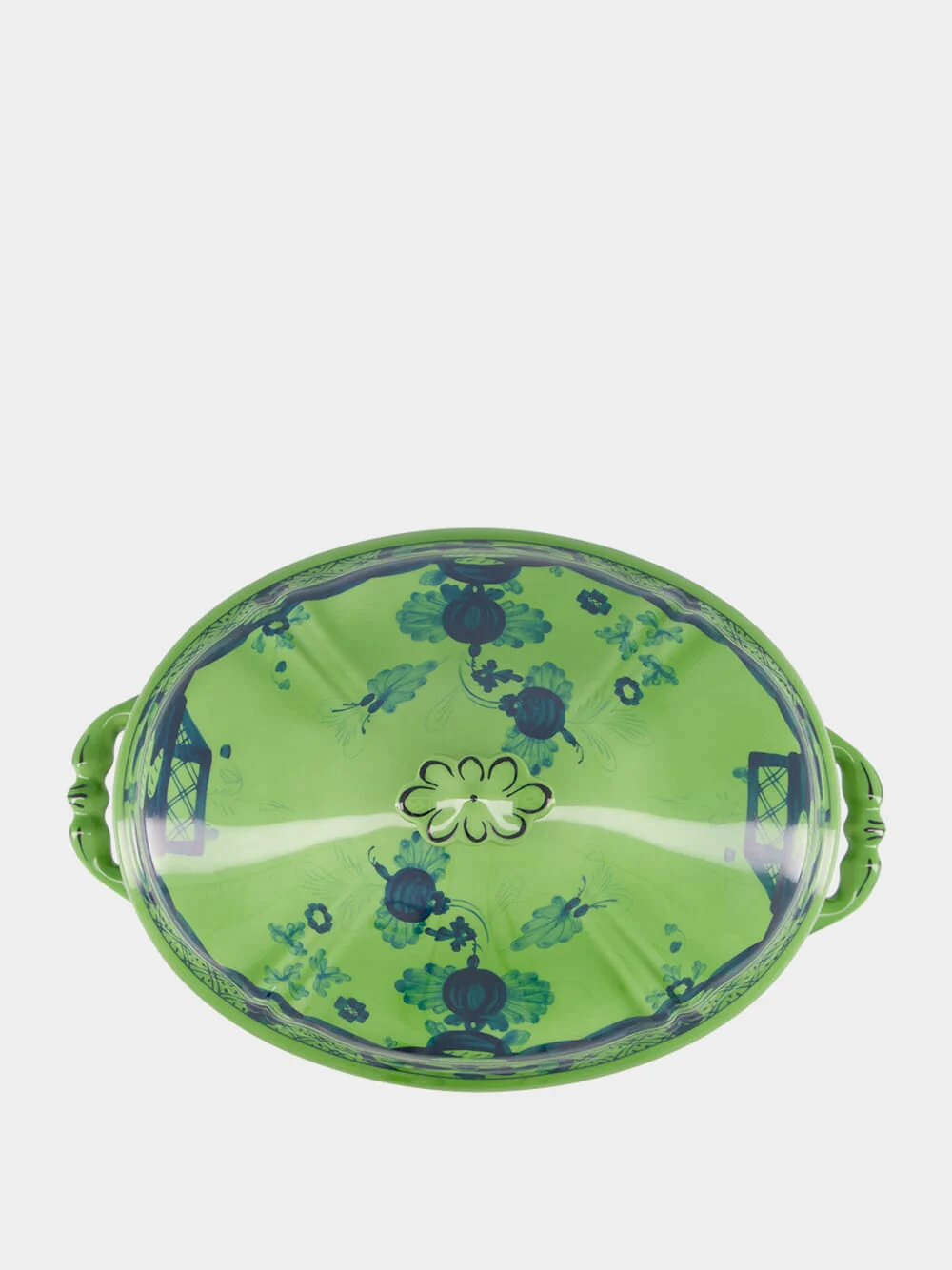 Oriente Italiano Malachite Porcelain Tureen - Image 3