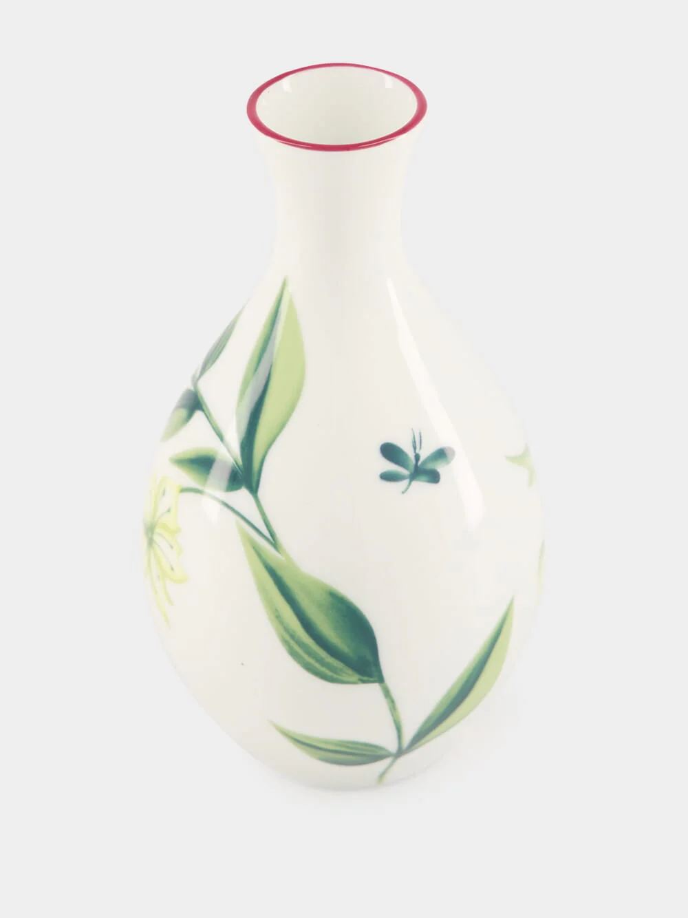 Florenza Acanto Green Porcelain Bud Vase - Image 2