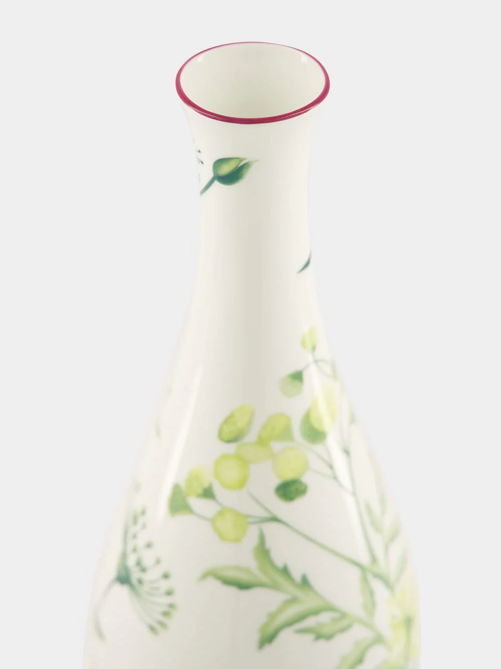 Florenza Acanto Green Porcelain Single Flower Vase - Image 3