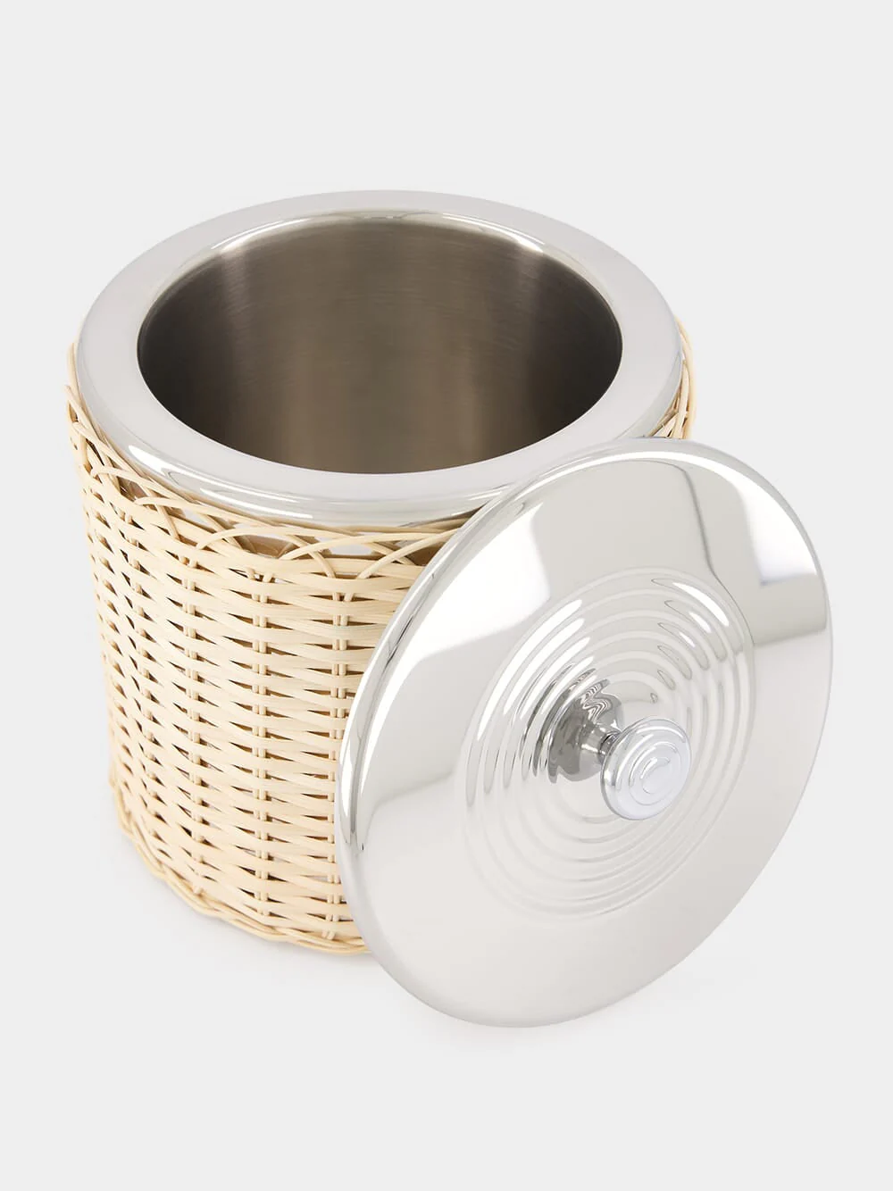 Large Rattan Ice Bucket - Image 2