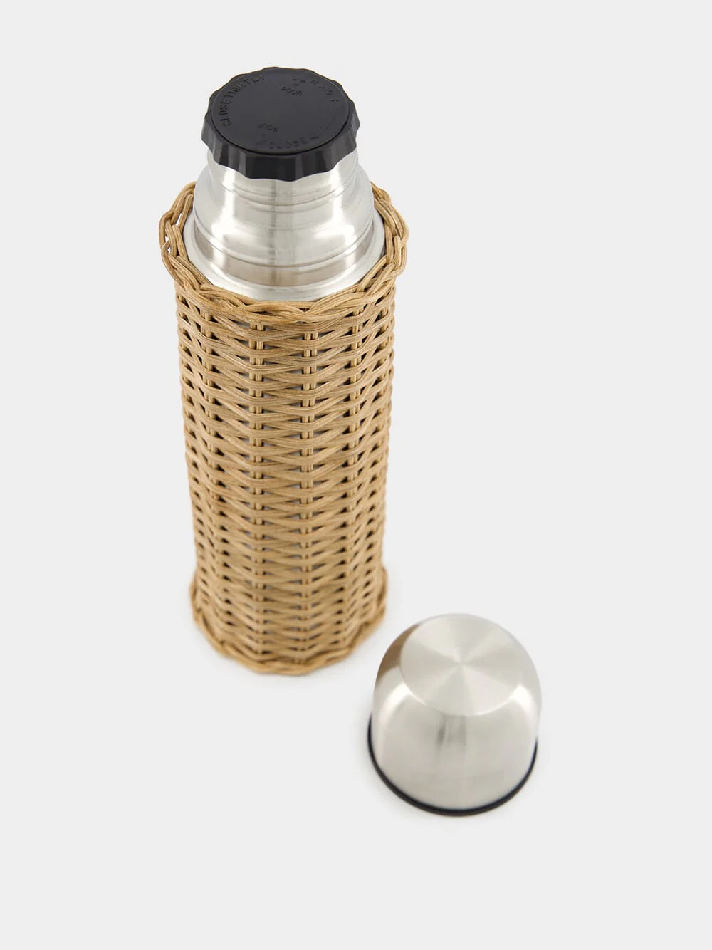 Rattan Small Thermos Bottle - Image 2