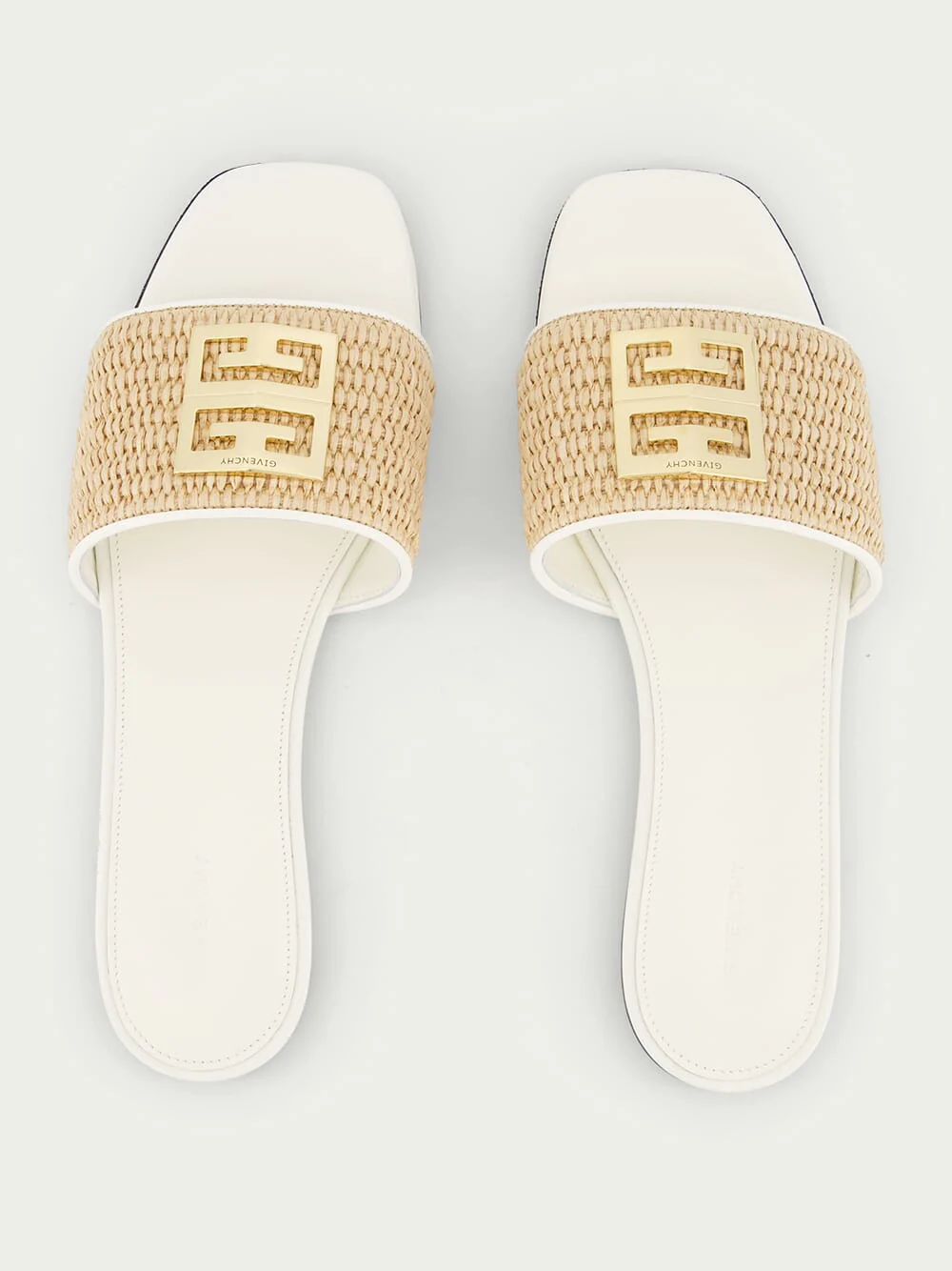 4G Raffia Flat Mules - Image 4