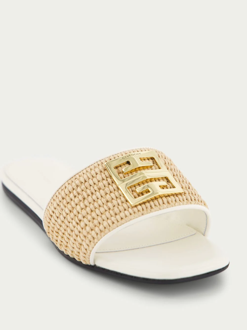 4G Raffia Flat Mules - Image 6