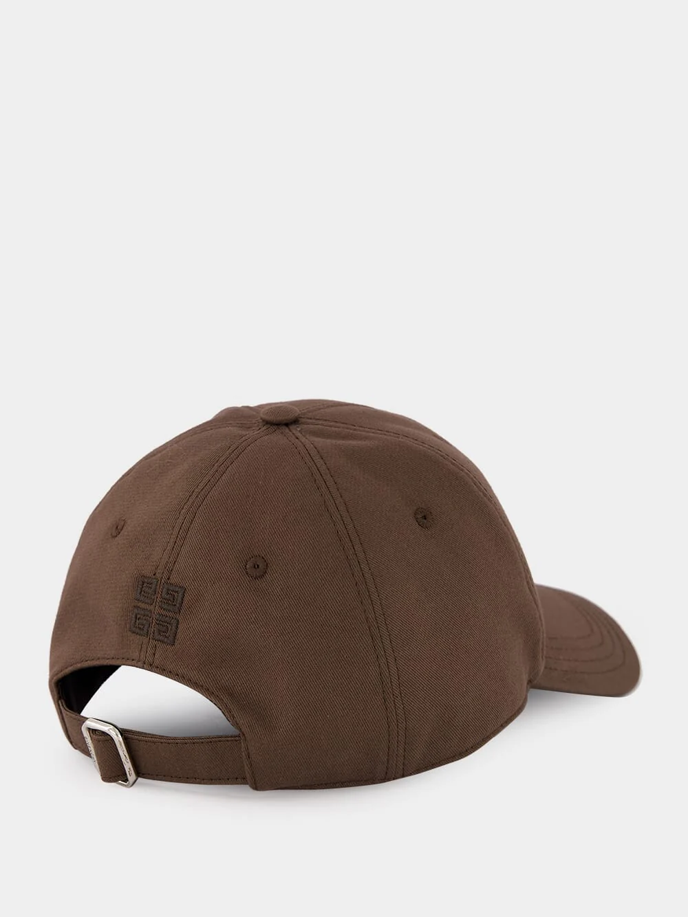 Brown Cotton Curved Cap - Image 2