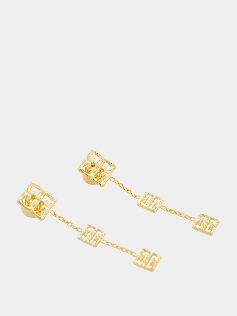 Gold 4G Liquid Multi-Pendant Earrings - Image 3