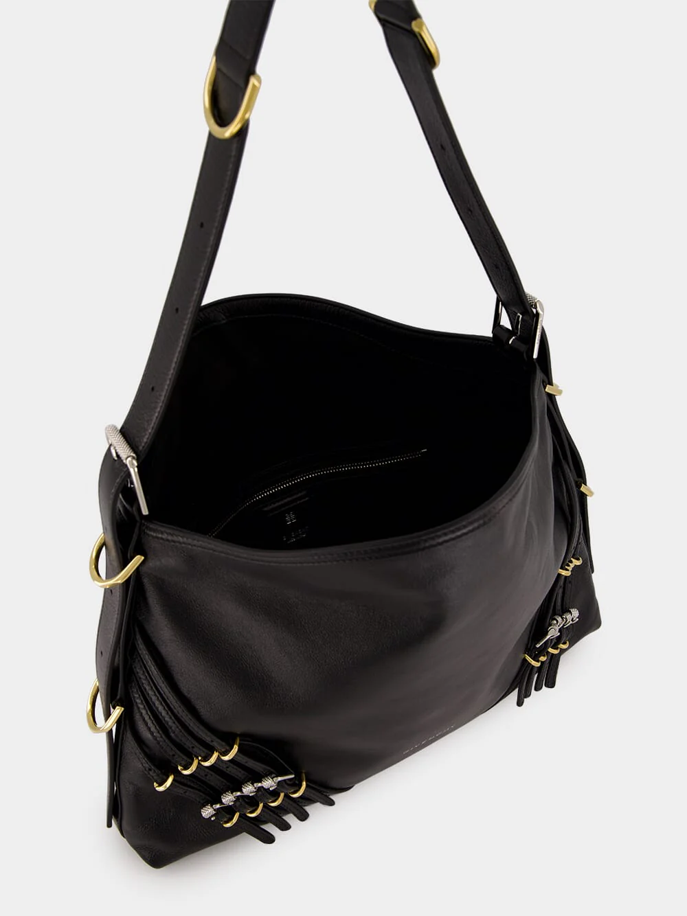 Black Medium Voyou Bag with Buckles - Image 5
