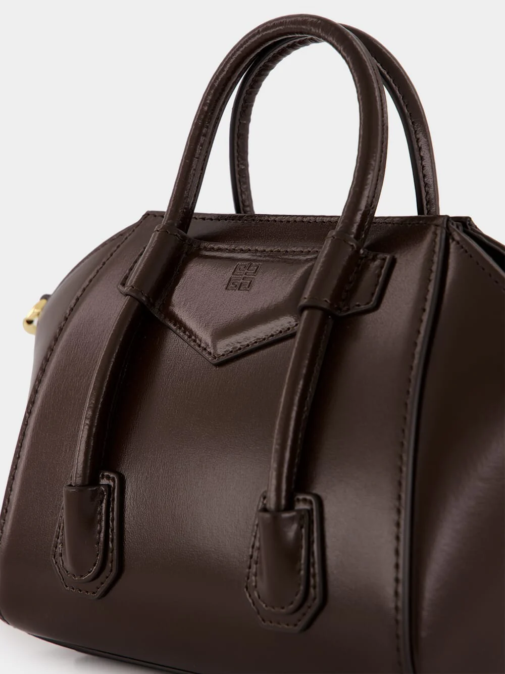 Ebony Brown Antigona Toy Lock Bag - Image 7