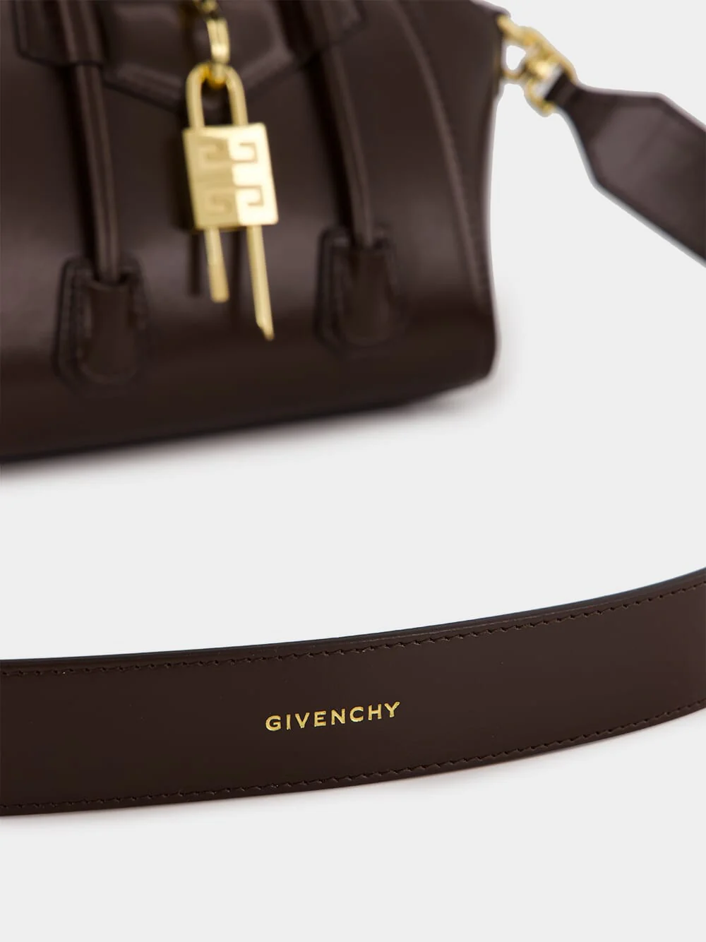Ebony Brown Antigona Toy Lock Bag - Image 8