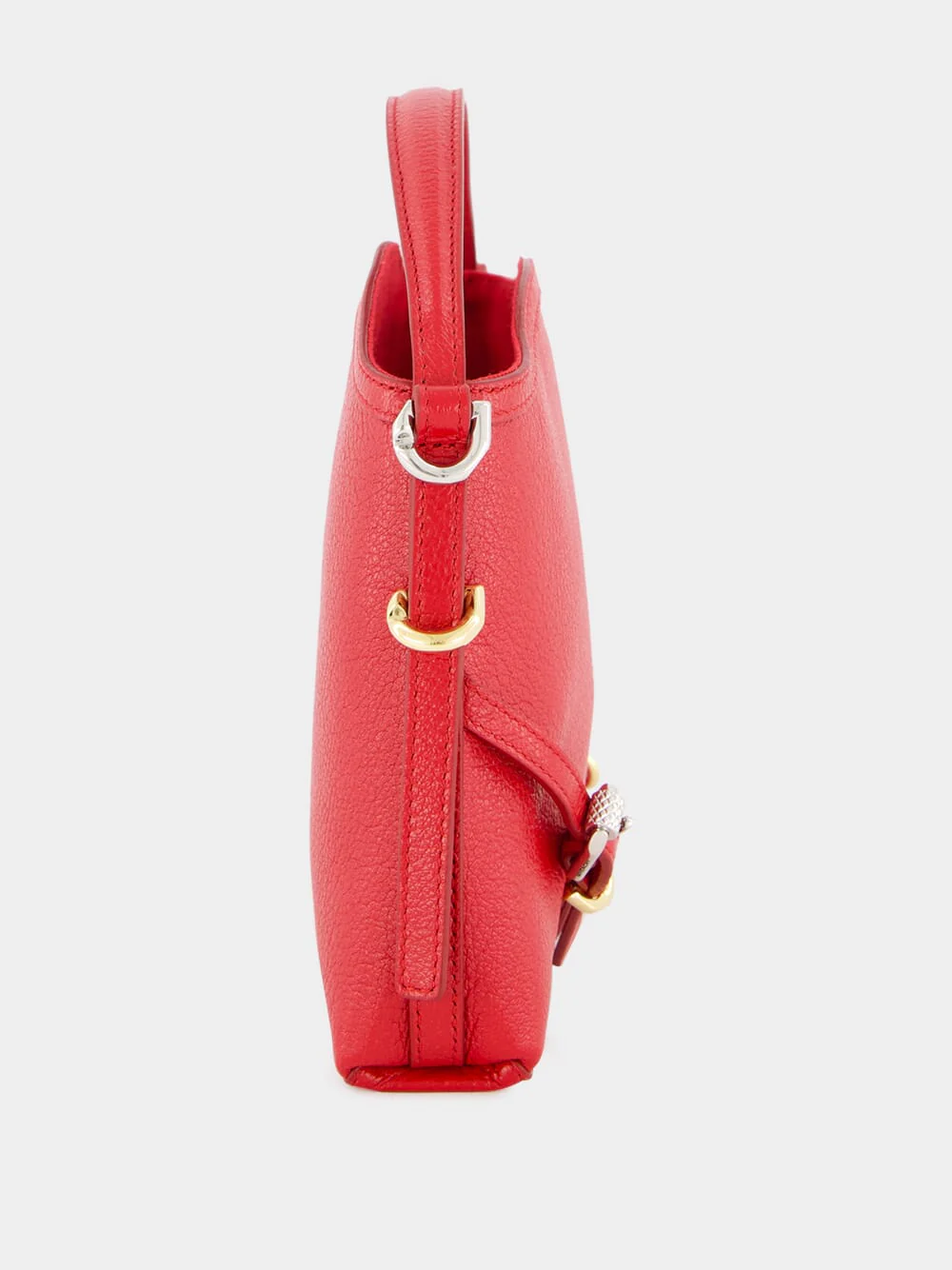 Red Nano Voyou Leather Bag - Image 5