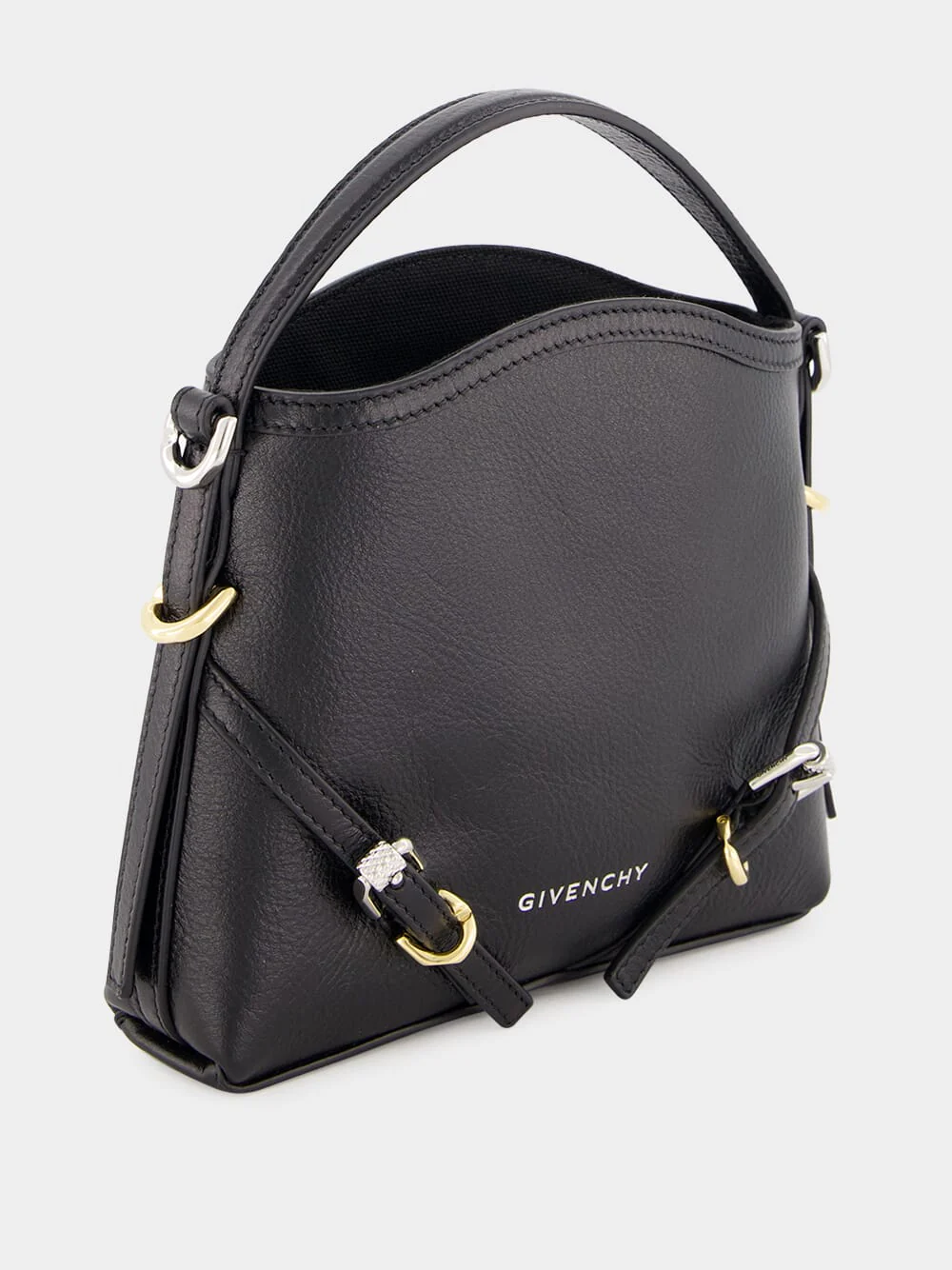 Black Nano Voyou Leather Bag - Image 4
