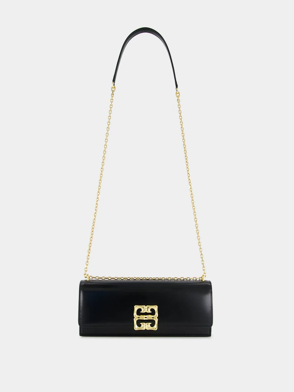 Black 4G Liquid Box Leather Clutch - Image 6
