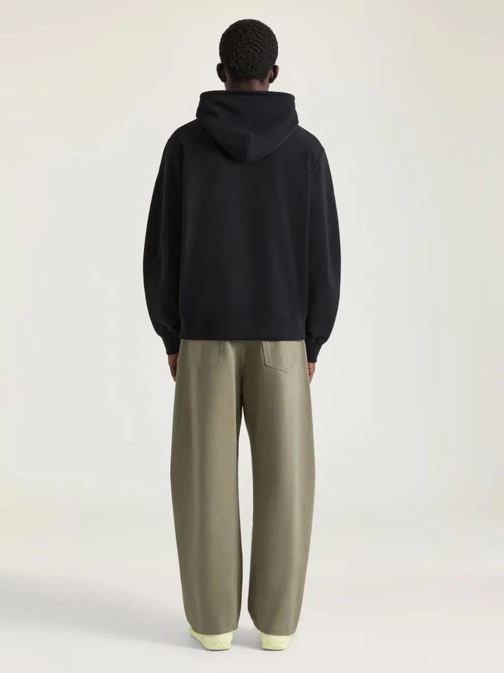 Black Cotton Hooded Sweatshirt - Image 3