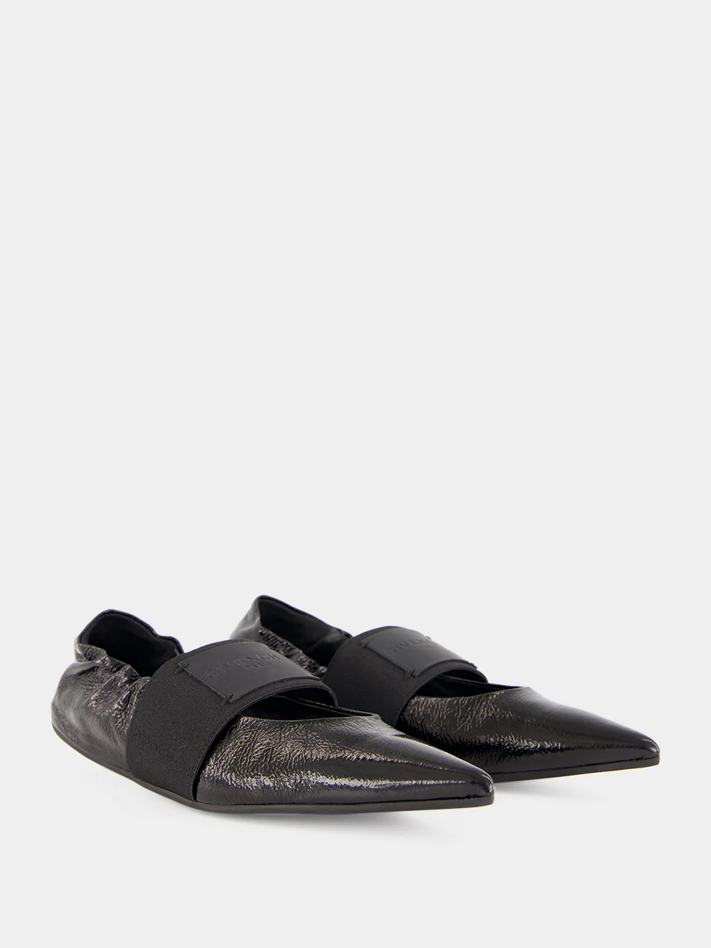 Black Crush Naplack Leather Ballerinas - Image 4