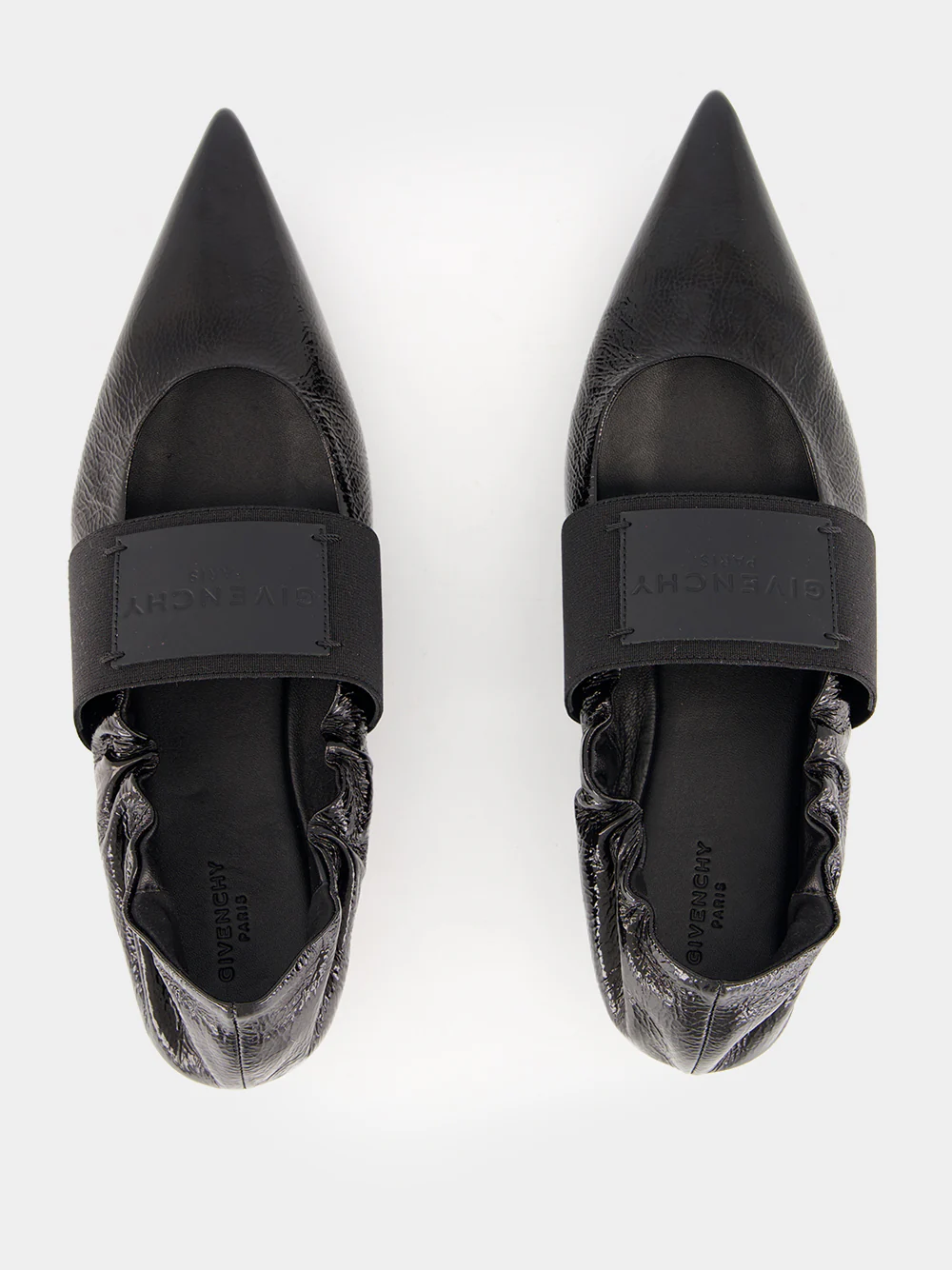 Black Crush Naplack Leather Ballerinas - Image 5