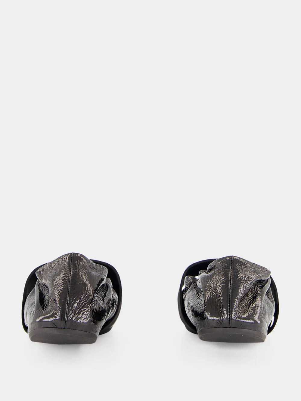 Black Crush Naplack Leather Ballerinas - Image 6