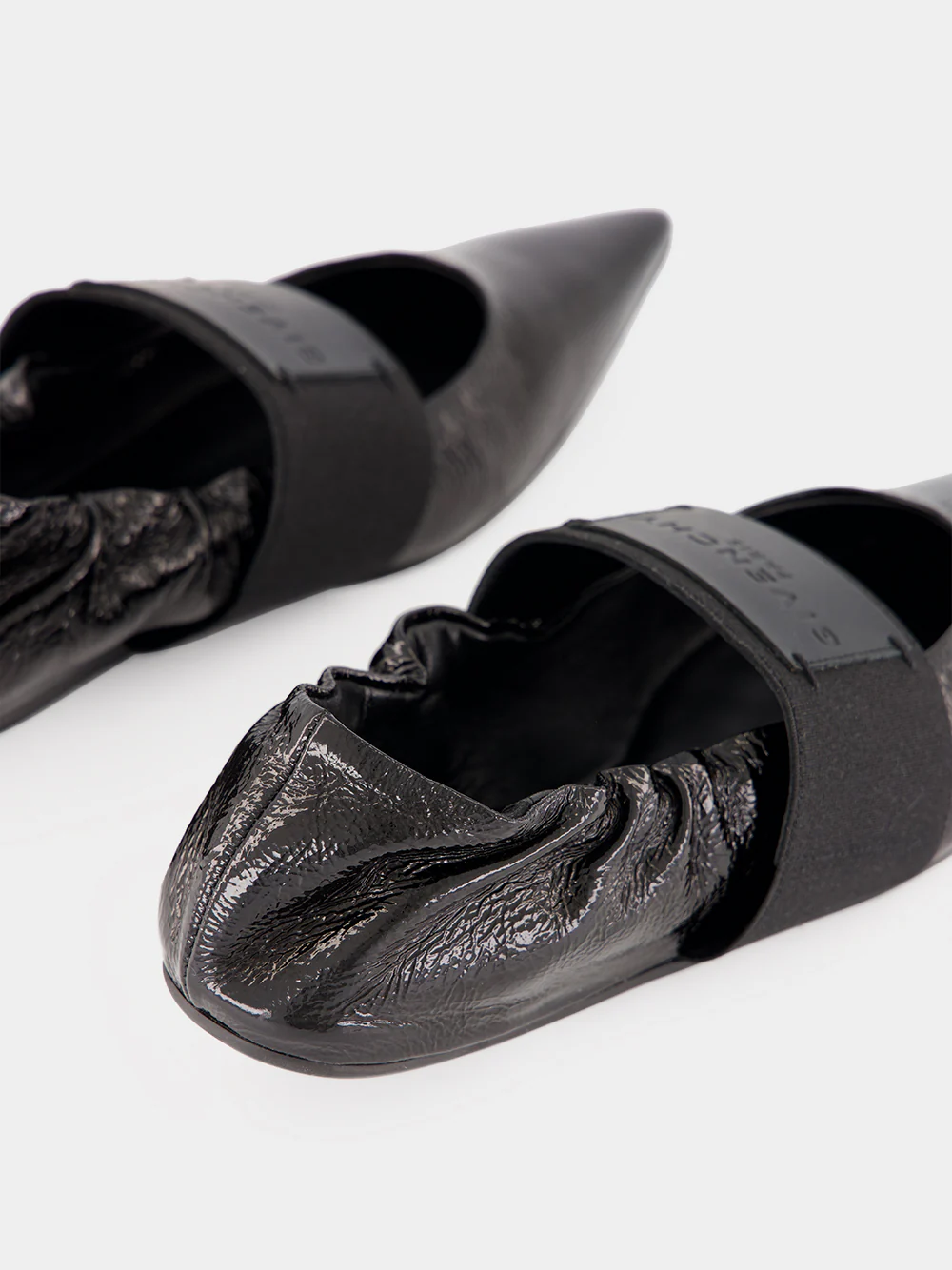 Black Crush Naplack Leather Ballerinas - Image 7