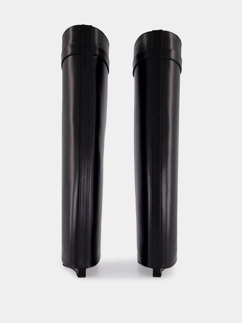 Black Leather Shark Boots - Image 6