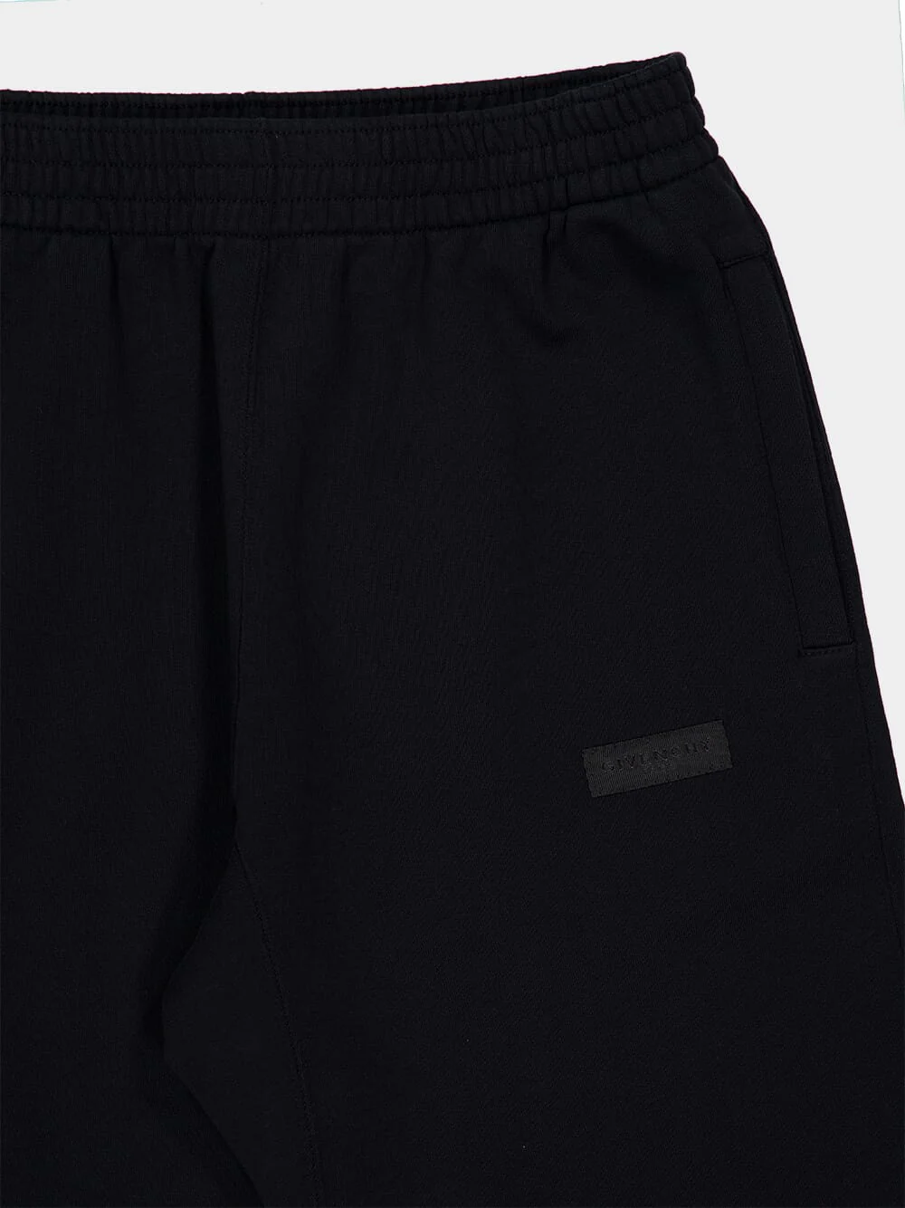 Black Logo Fleece Joggers - Image 3