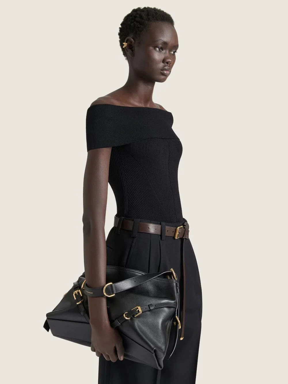 Black Medium Voyou Bag - Image 2