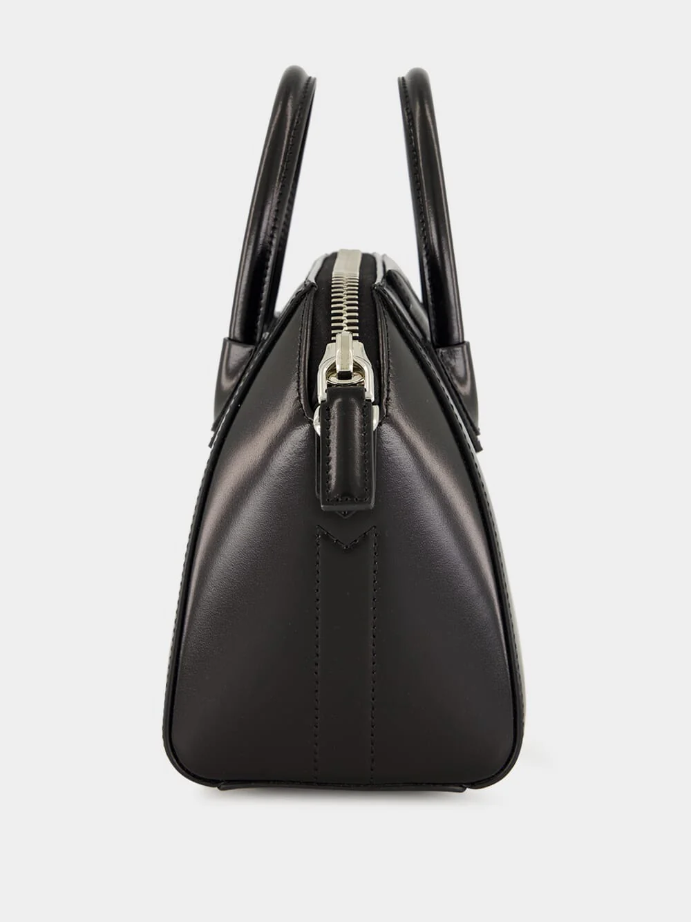 Black Mini Antigona Bag in Box Leather - Image 4