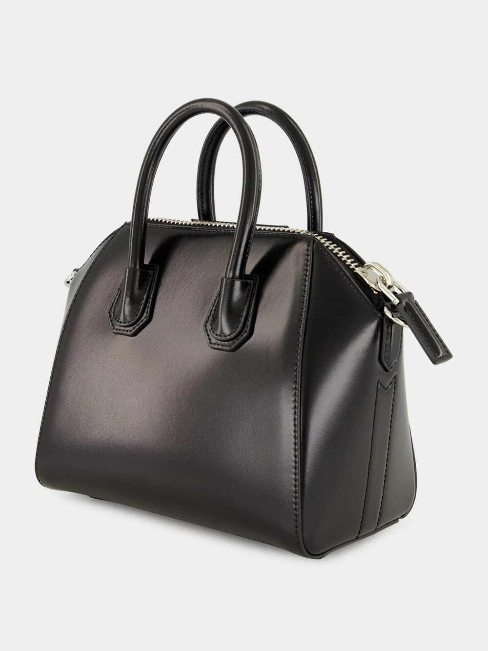 Black Mini Antigona Bag in Box Leather - Image 5
