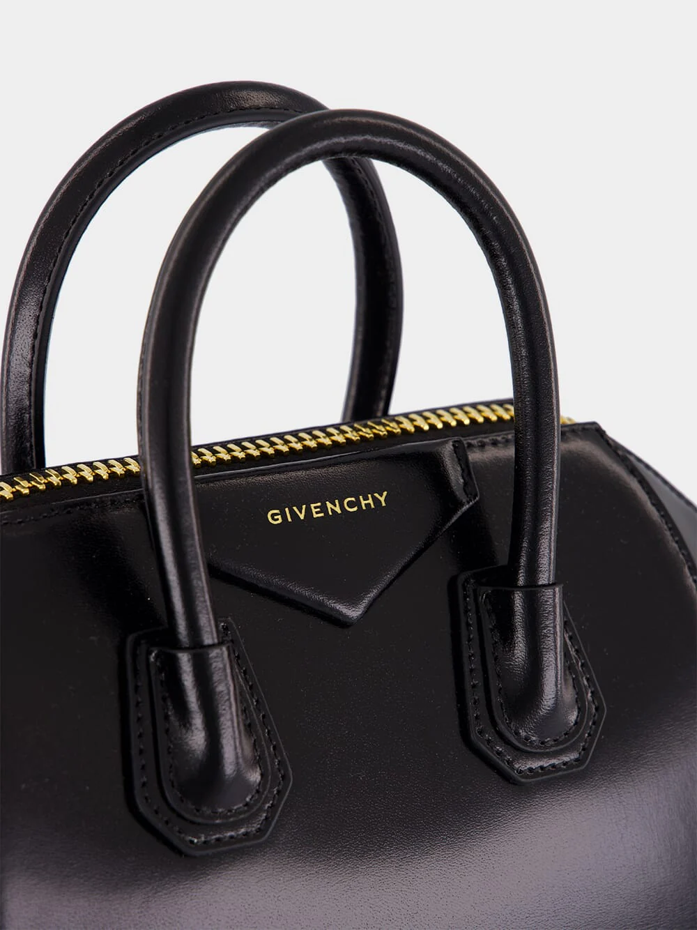 Black Mini Antigona Box Leather Bag - Image 8