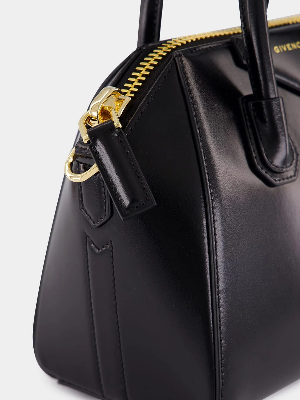 Black Mini Antigona Box Leather Bag - Image 9