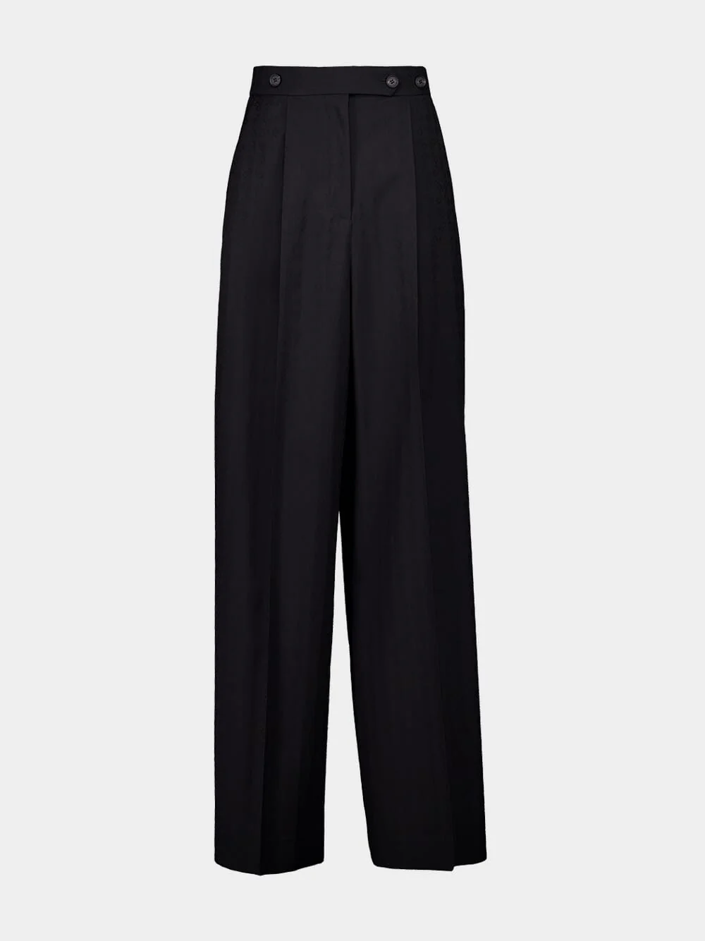 Black Monogram 72 Jacquard Pleated Pants - Image 2
