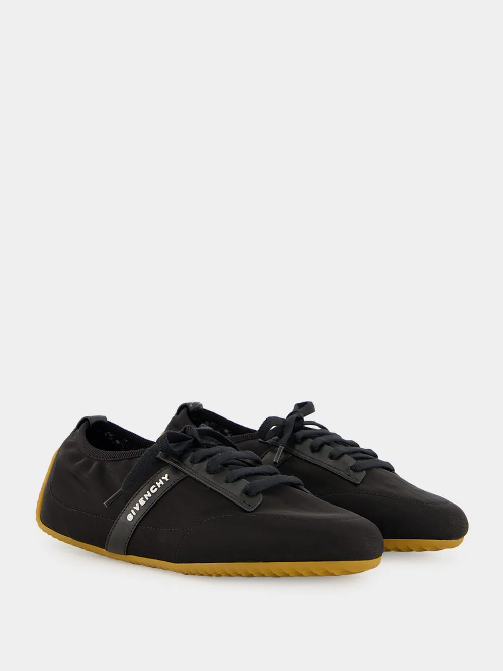 Black Slim Low-Top Sneakers - Image 3
