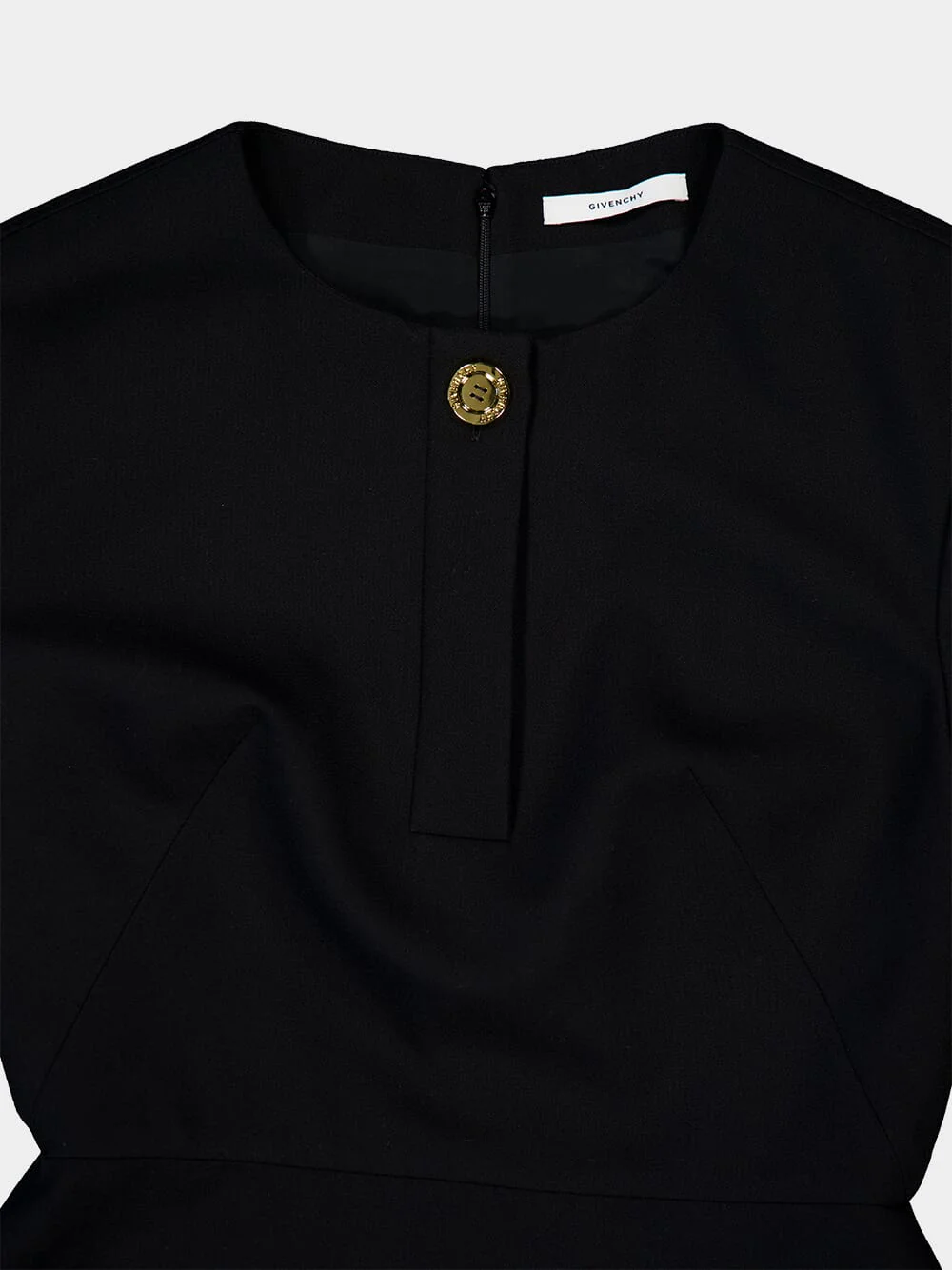 Black Wool Mini Dress - Image 5