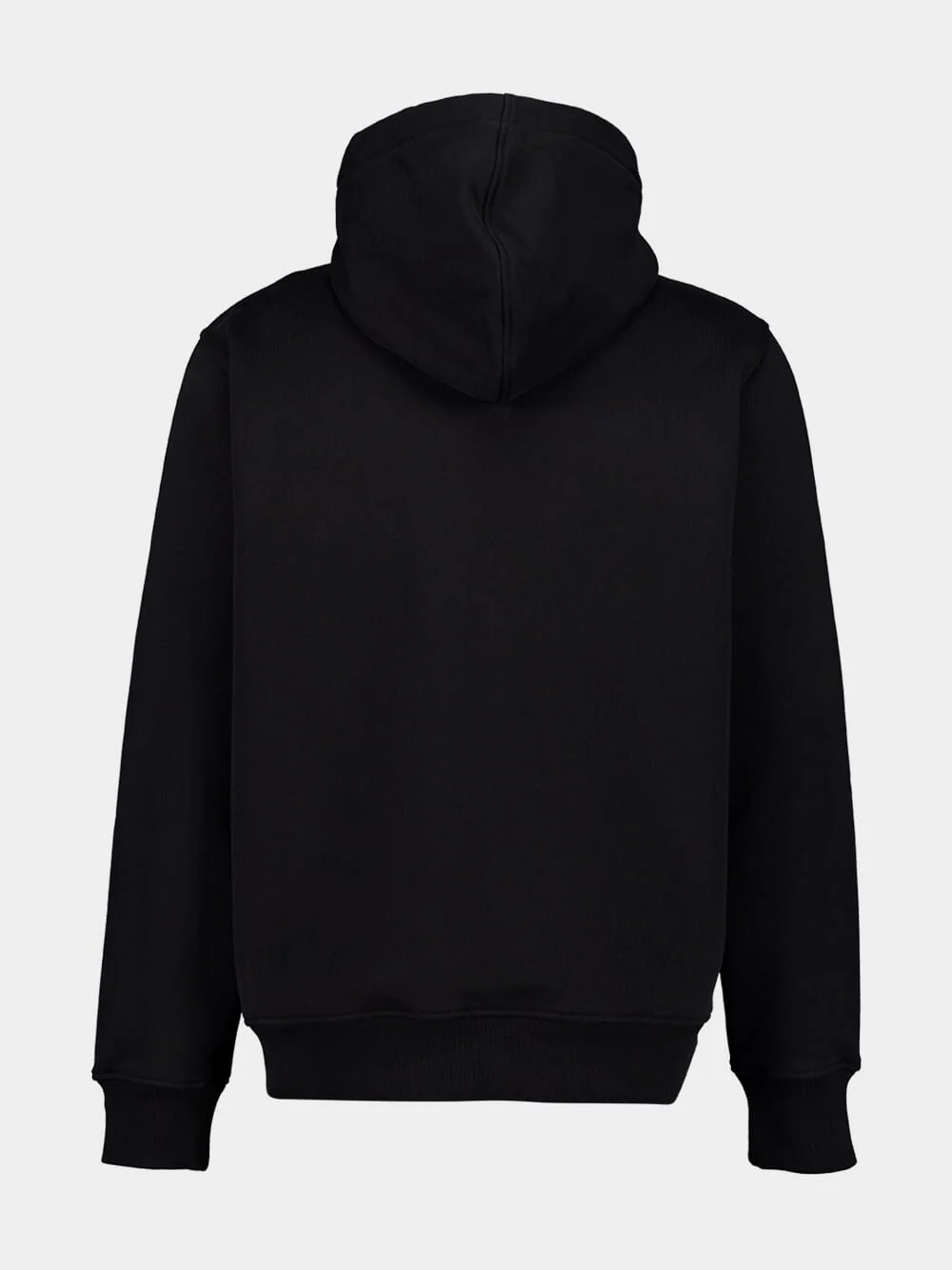 Black Zipped Sweatshirt in Fleece - Image 3
