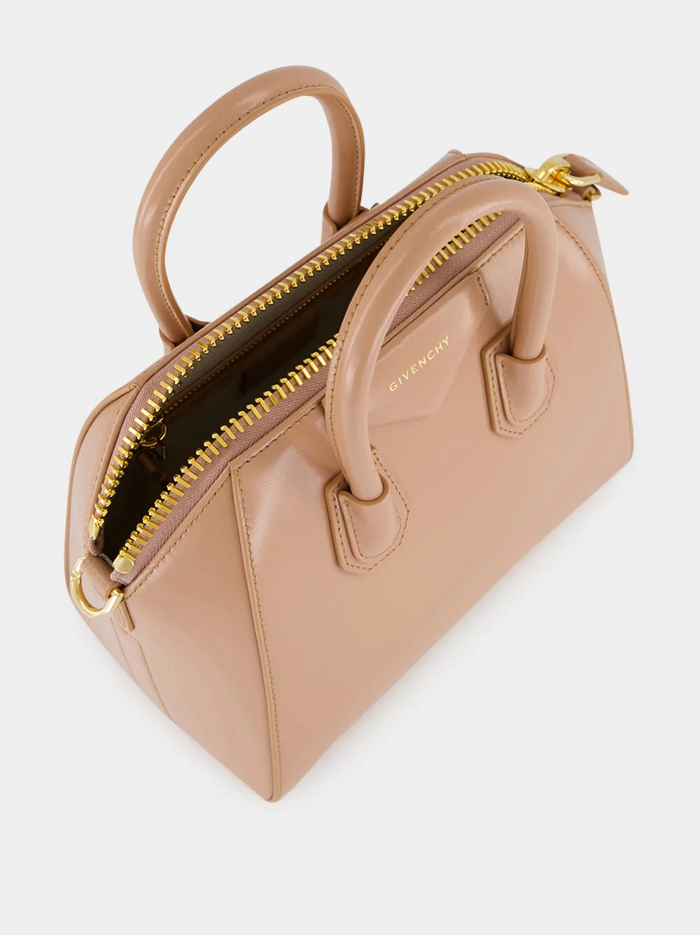 Blush Pink Mini Antigona Box Leather Bag - Image 5