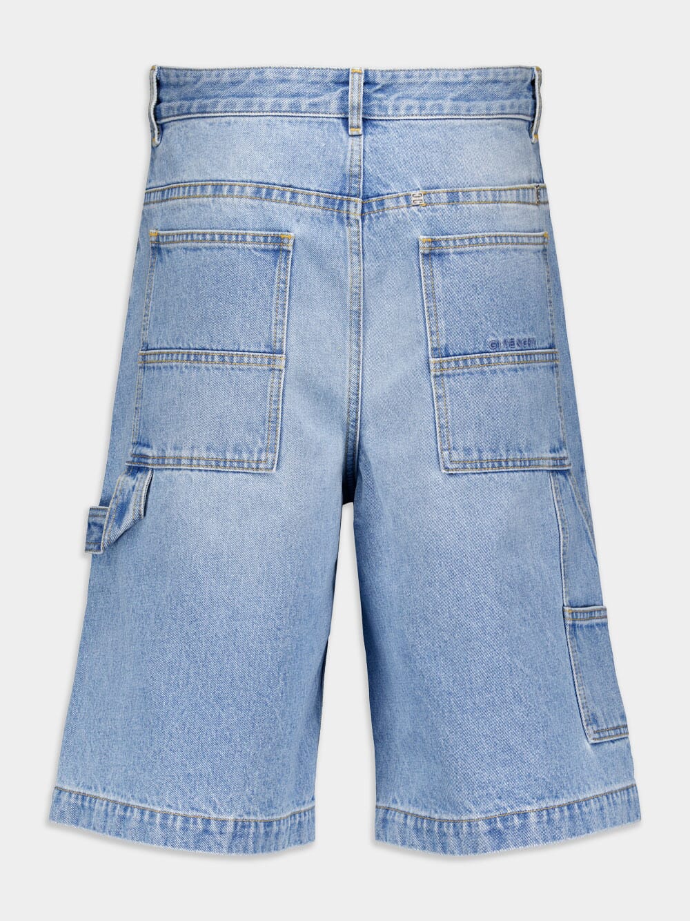 Carpenter Bermuda Shorts In Denim - Image 2