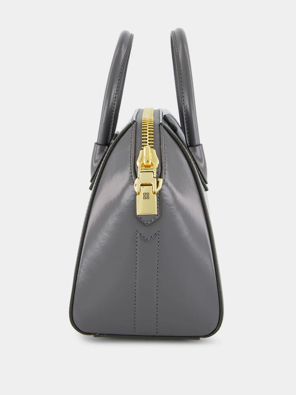 Charcoal Mini Antigona Bag in Box Leather - Image 5