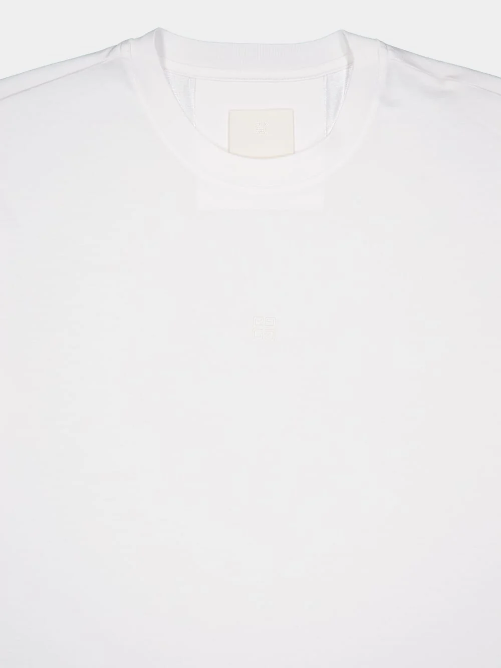 4G Logo Embroidered White T-Shirt - Image 5