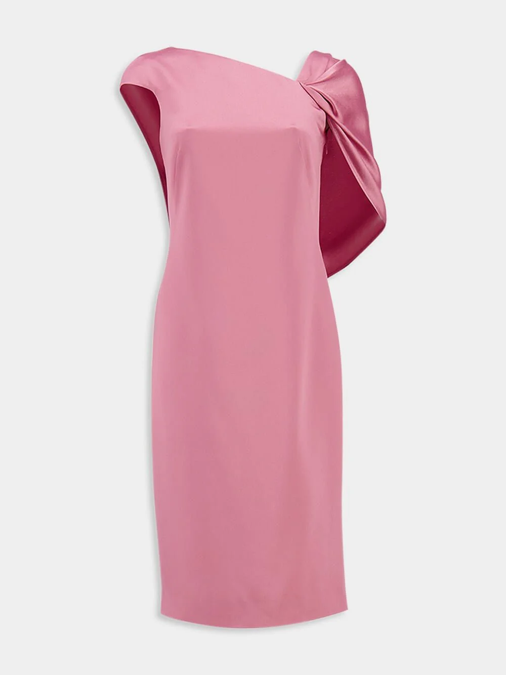 Asymmetric Draped Back Dress