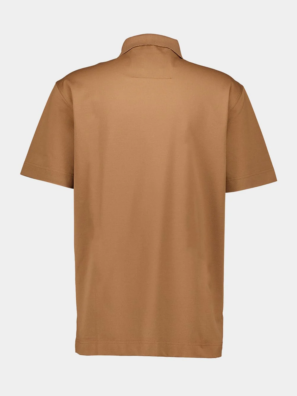 Beige Cotton Polo with 4G Detail - Image 3