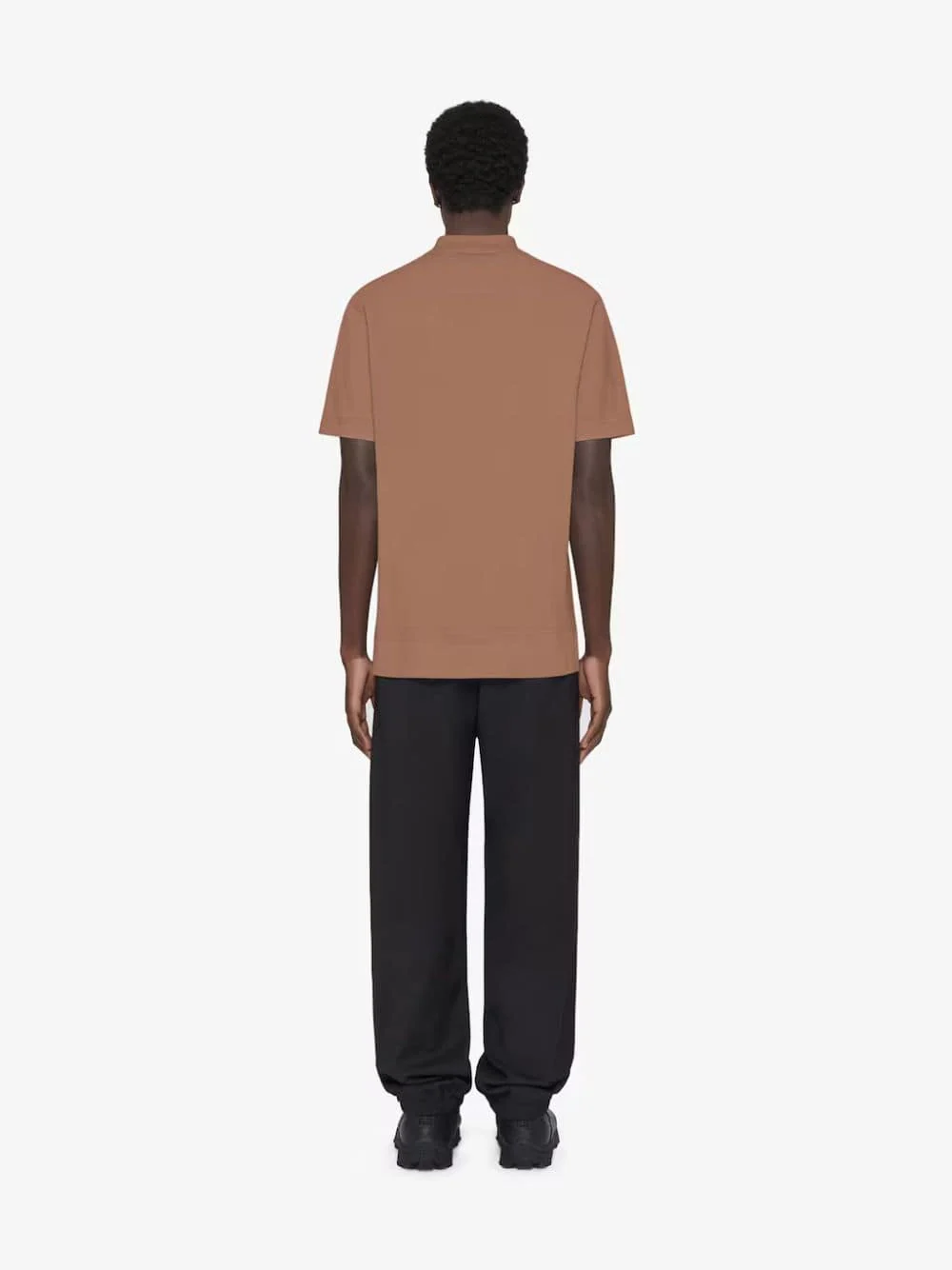 Beige Cotton Polo with 4G Detail - Image 4