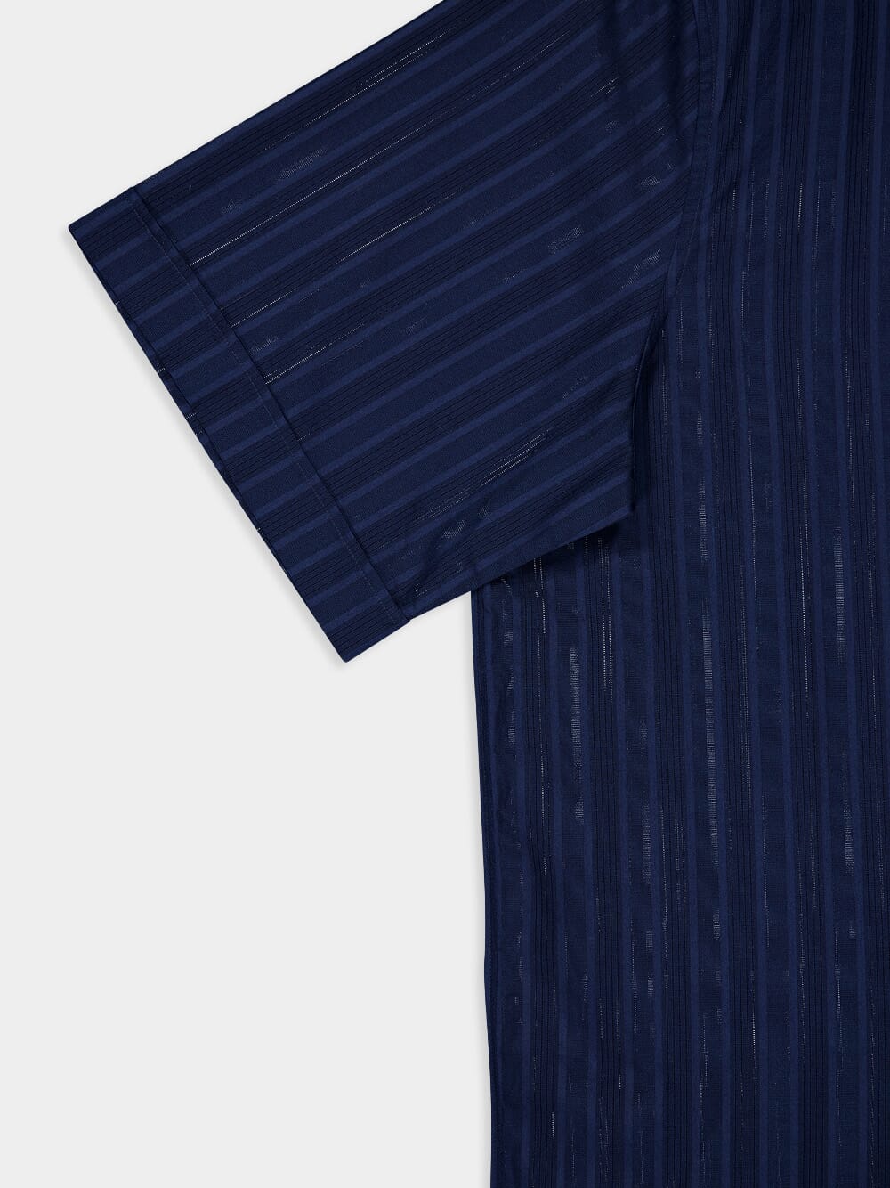 Cotton Voile Blue Shirt With Stripes - Image 6