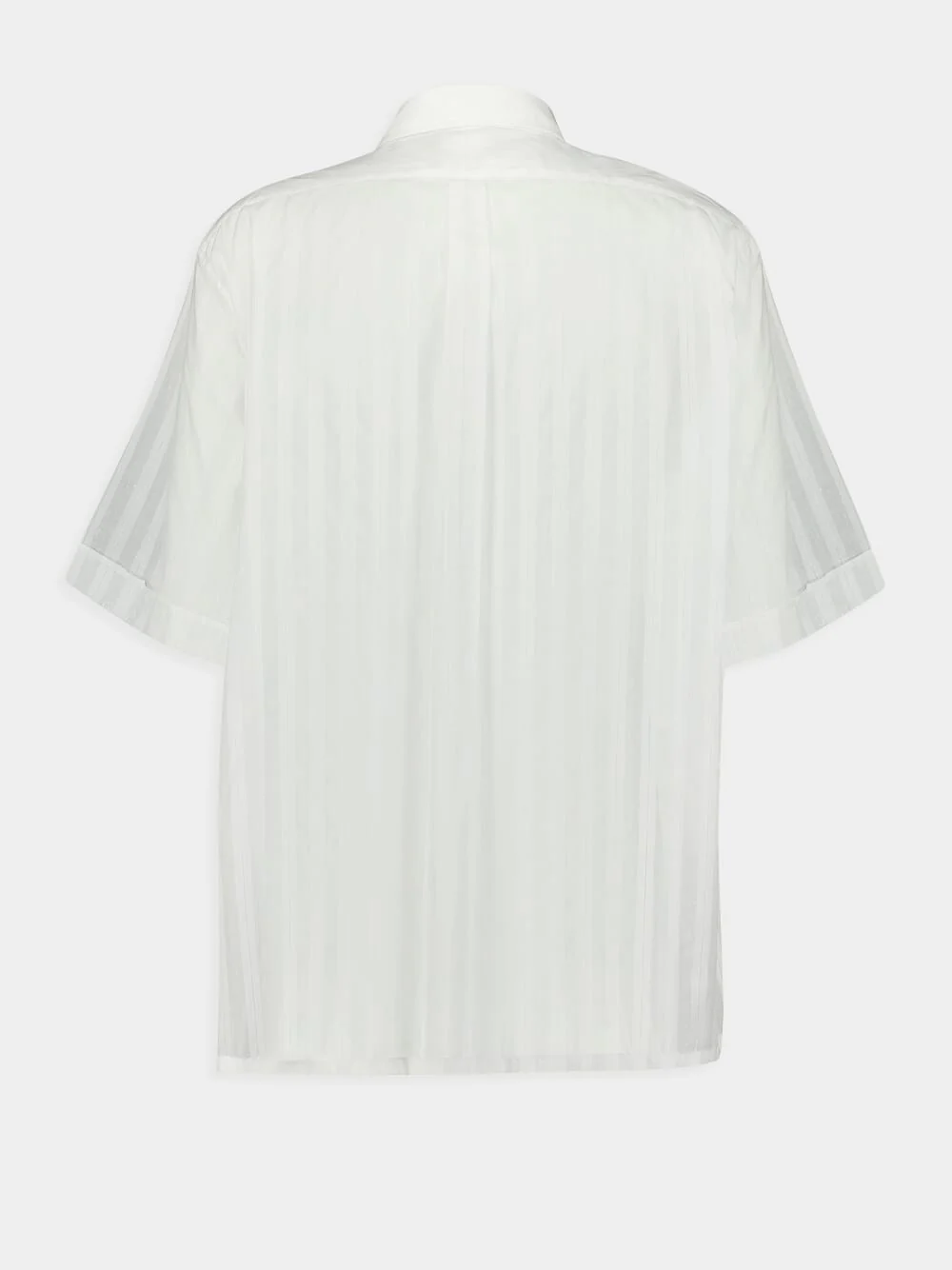 Cotton Voile Shirt With Stripes - Image 3