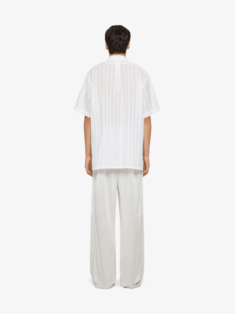 Cotton Voile Shirt With Stripes - Image 4
