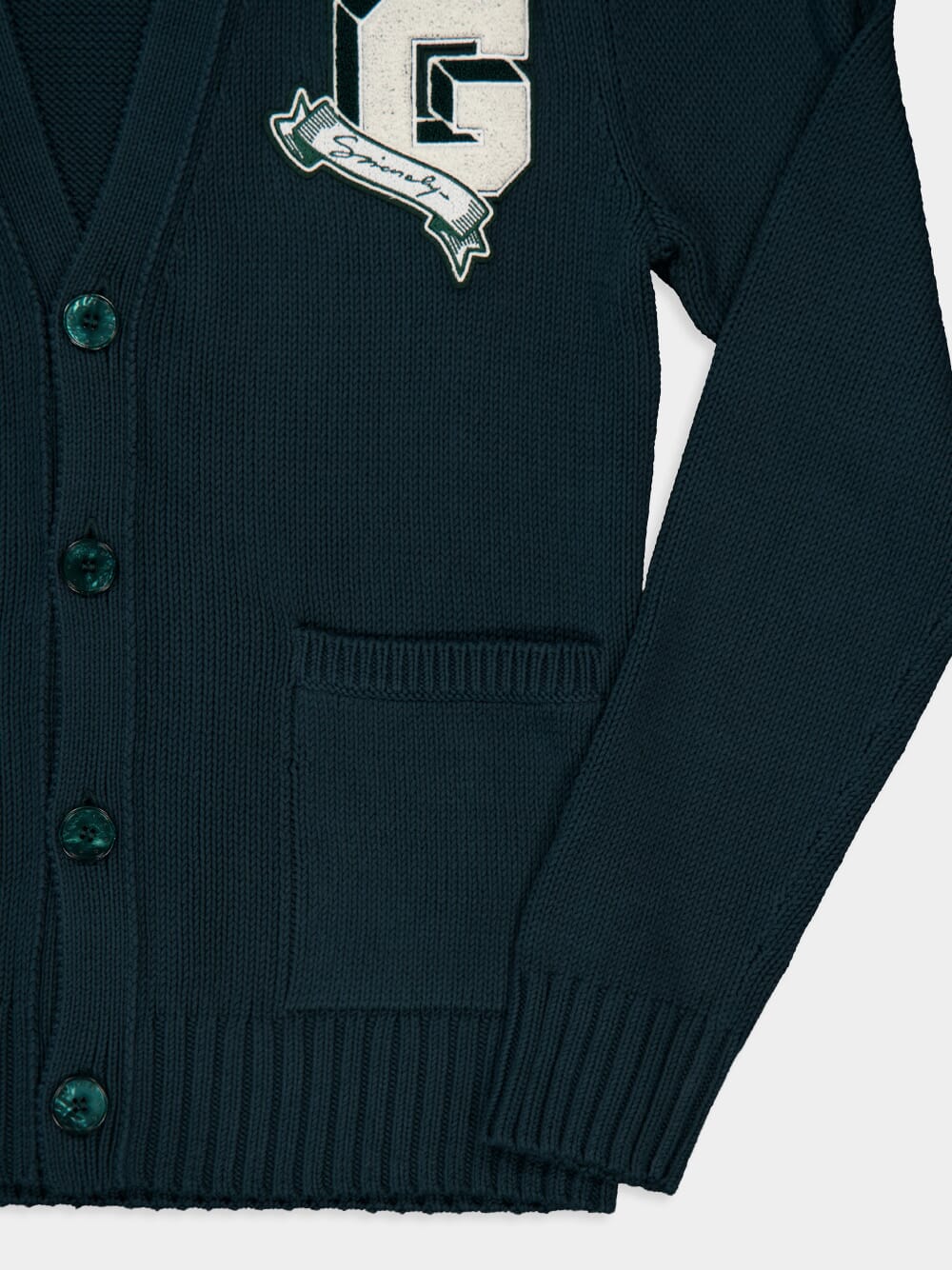 Fir Green College Cardigan - Image 6
