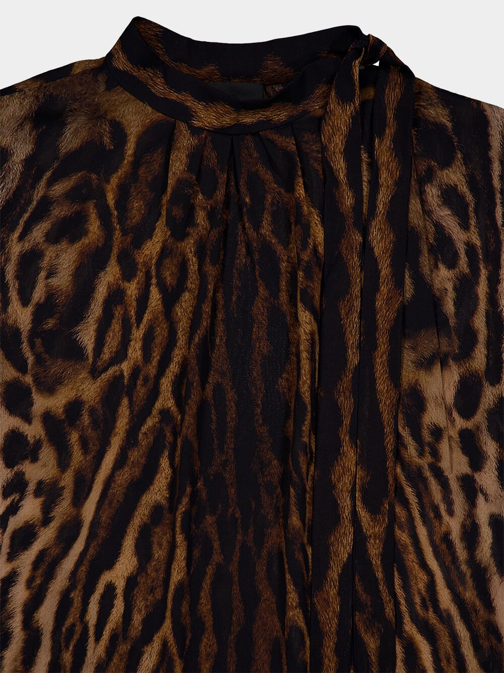 Leopard Print Silk Blouse - Image 3