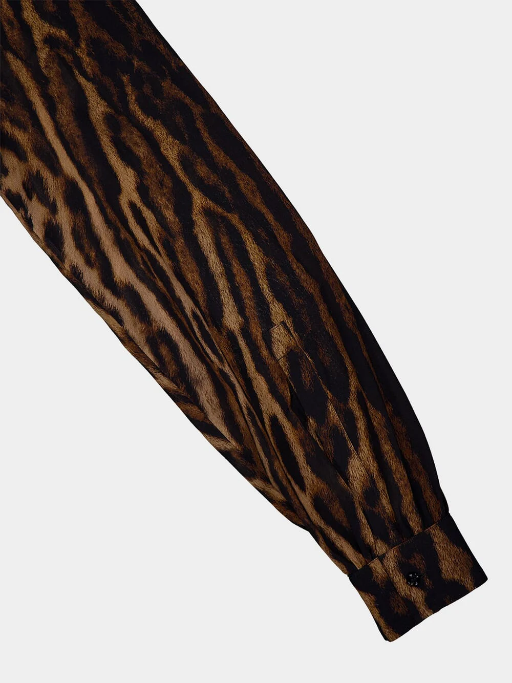 Leopard Print Silk Blouse - Image 4