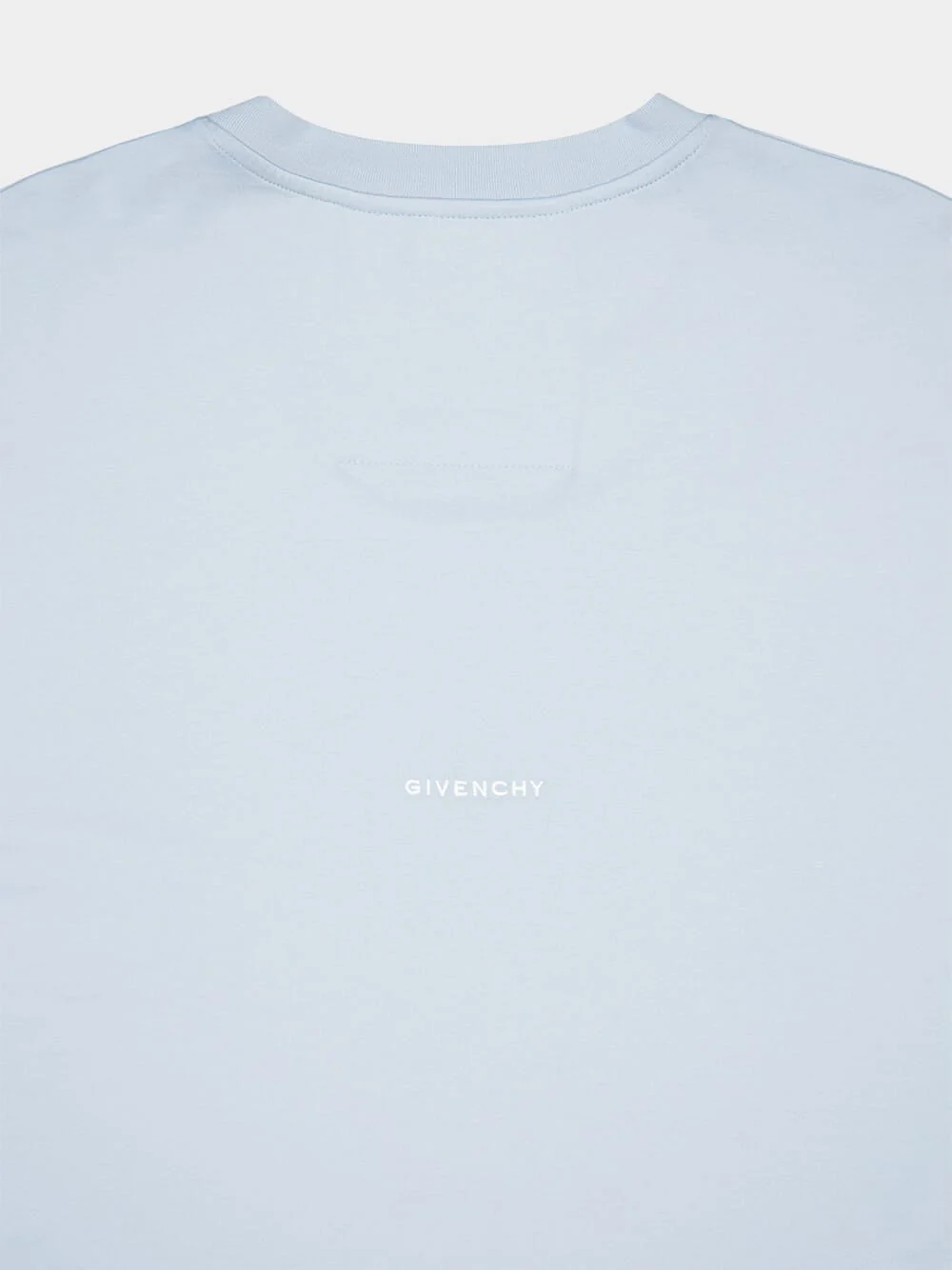 Light Blue Embroidered Cotton T-Shirt - Image 4