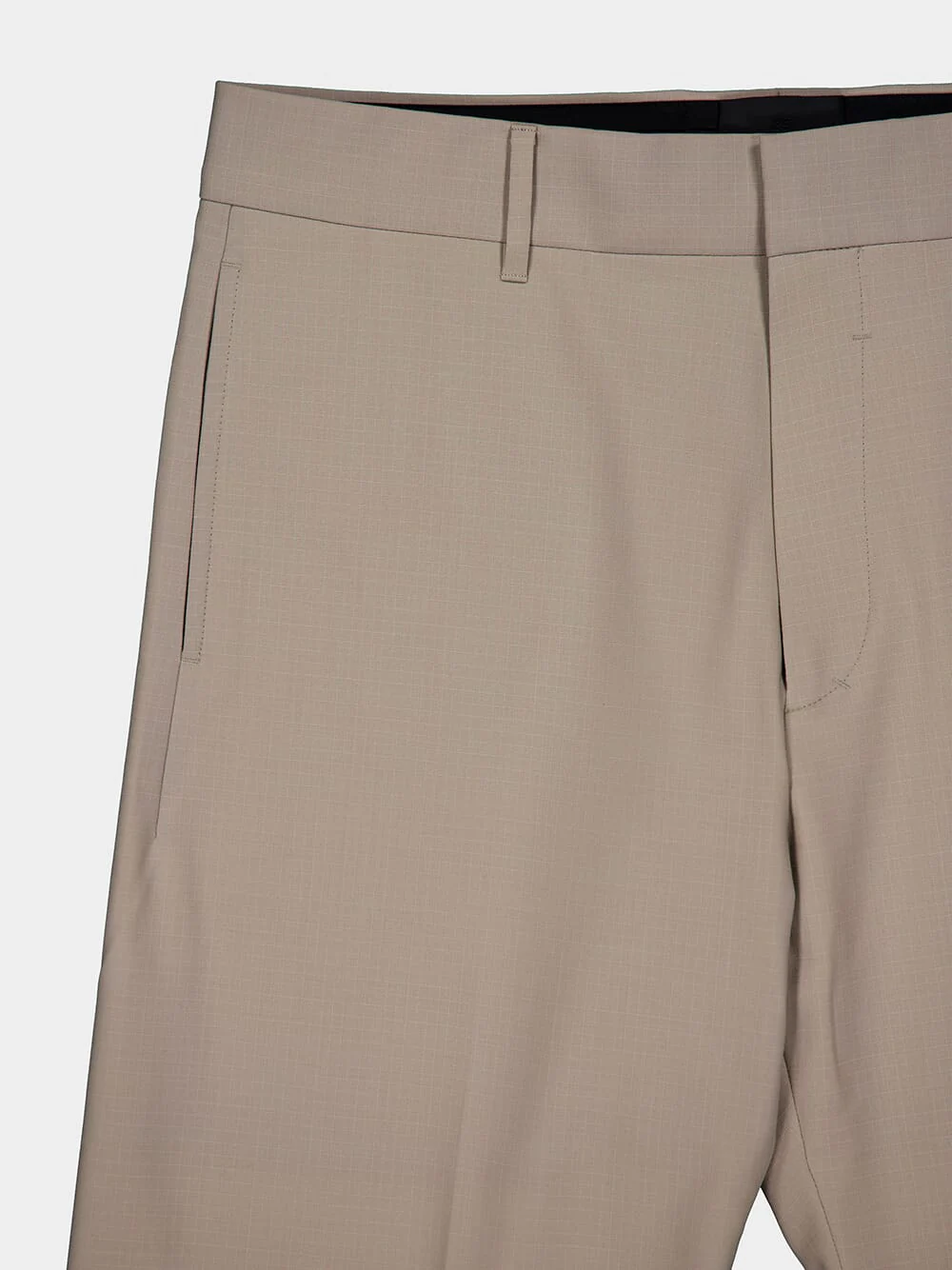 Stone Grey Regular Fit Trousers - Image 3