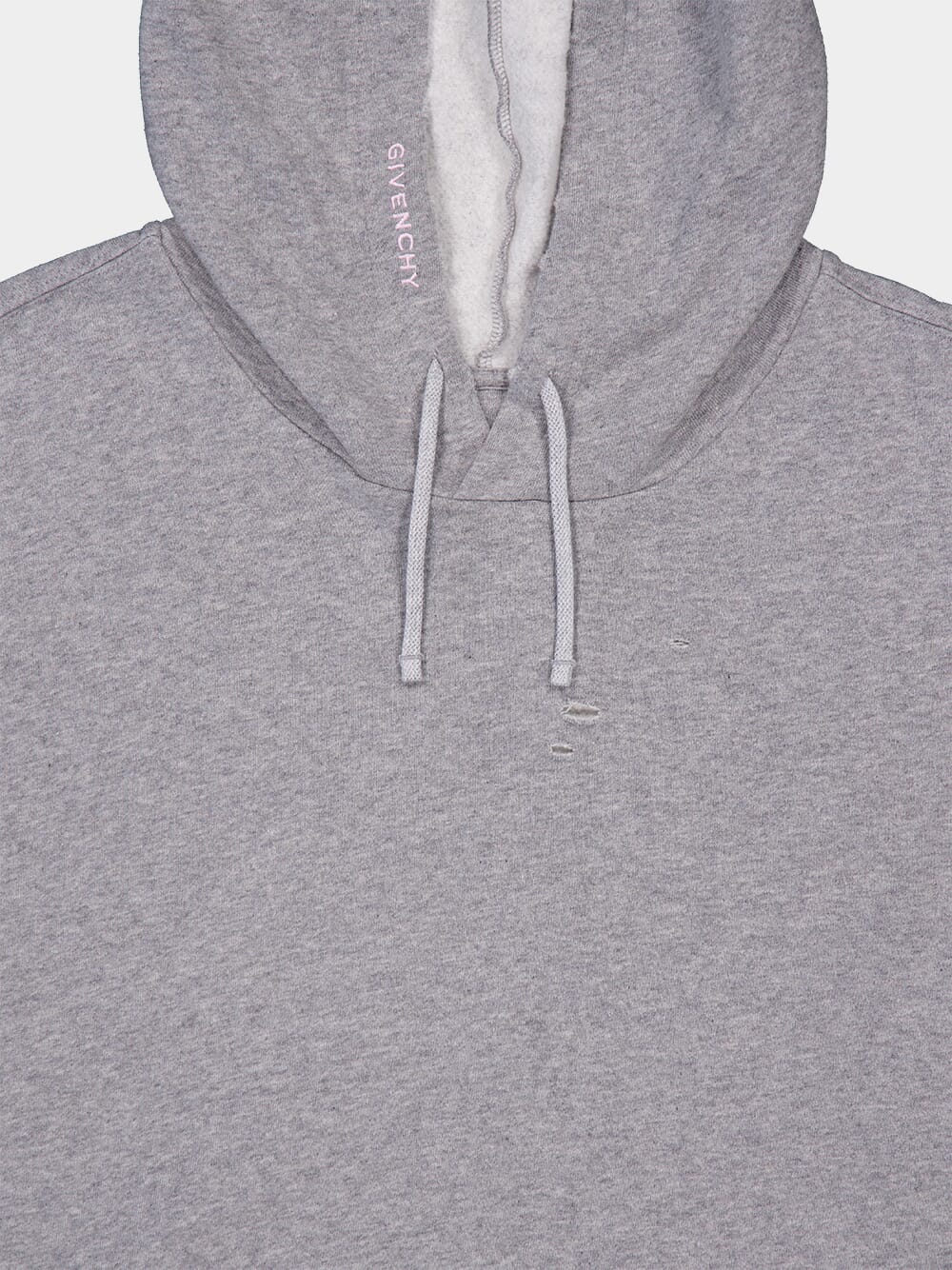 Cotton Hoodie In Fleece With Cut And Sewn Effect - Image 4