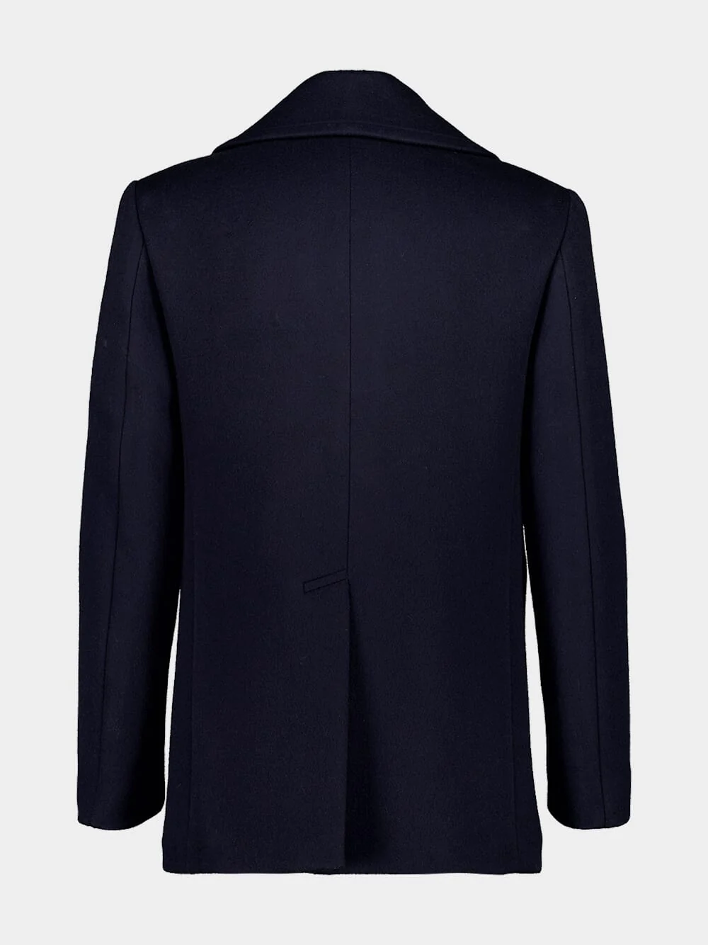 Dark Blue Wool Peacoat - Image 3