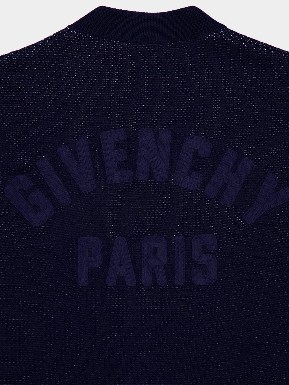 Dark Navy Cotton V-Neck Cardigan - Image 5