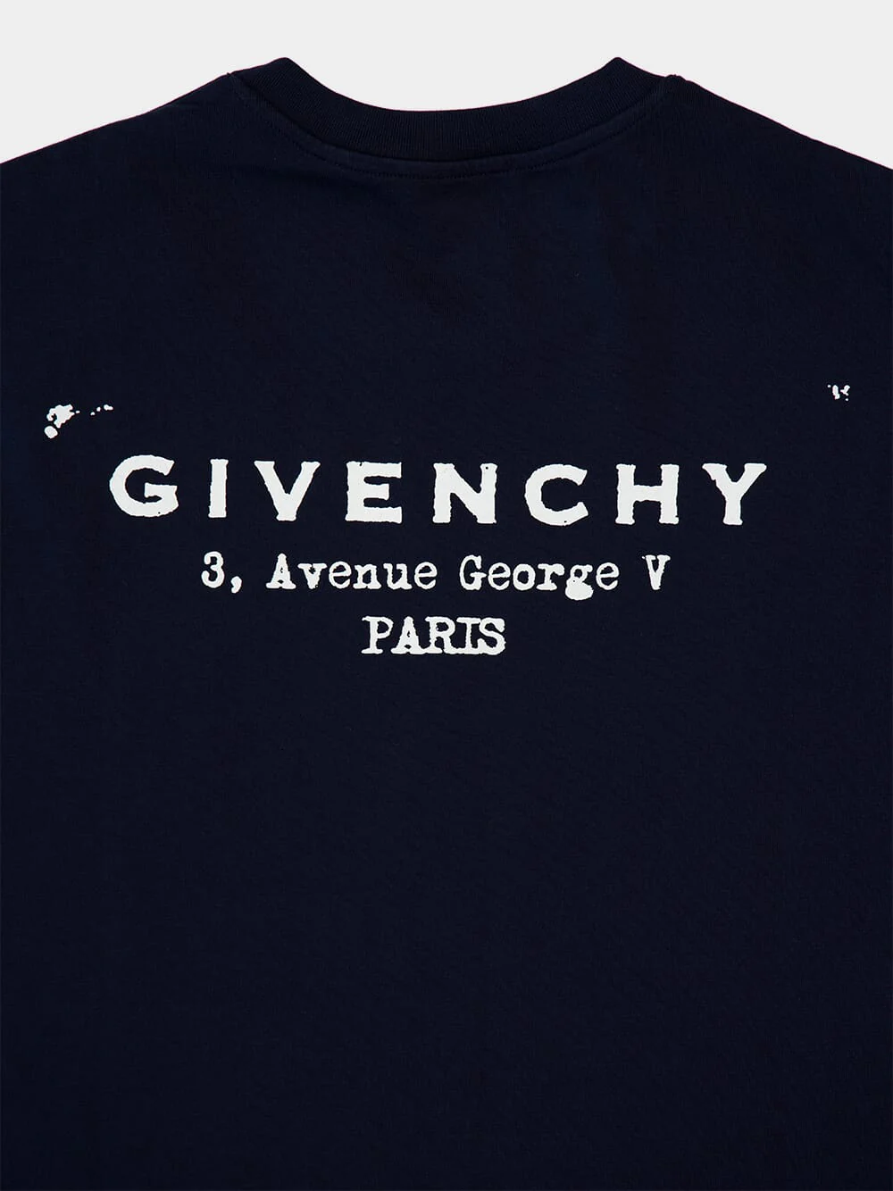 Dark Navy Logo Cotton T-Shirt - Image 4